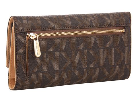 michael kors brown wallet|mk wallet brown.